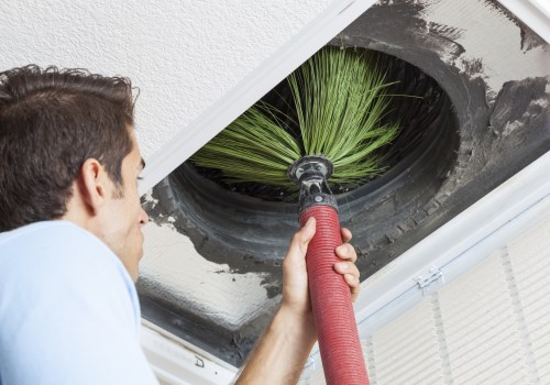 What is the Duct System Cleaning Process in an HVAC System?